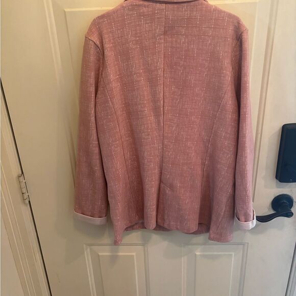 Anthropologie Le Lis Pink Blazer Relaxed Fit Suit Jacket - Picture 4 of 5